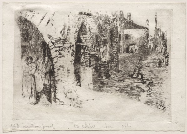 Chioggia, 1880. Otto H. Bacher (American, 1856-1909). Etching