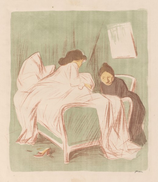 Instructions for the Day. Jean Louis Forain (French, 1852-1931). Lithograph