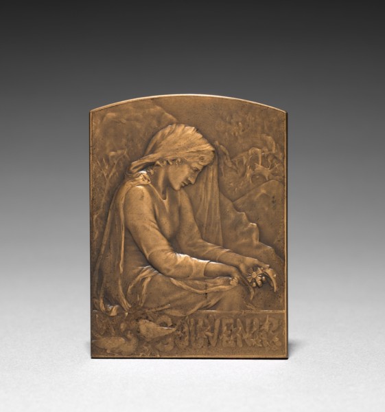Medallion. Marie Alexandre Lucien Coudray (French, 1864-1932). Bronze; overall: 6.7 x 5.1 cm (2 5/8