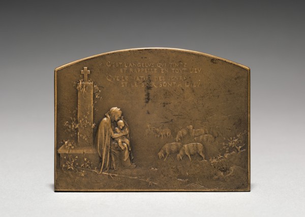 Medallion (reverse). Jules Dupré (French, 1811-1889). Bronze; overall: 5.1 x 7 cm (2 x 2 3/4 in.).