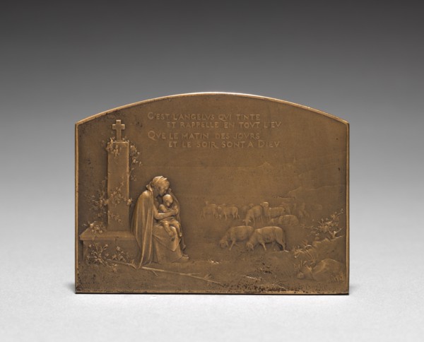 Medallion (reverse). Jules Dupré (French, 1811-1889). Bronze; overall: 5.1 x 7 cm (2 x 2 3/4 in.).