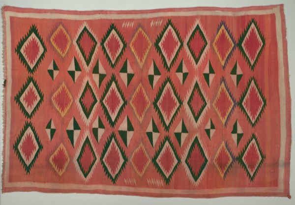 Rug, c. 1890-1900. America, Native North American, Southwest, Navajo, Post-Contact, Transitional