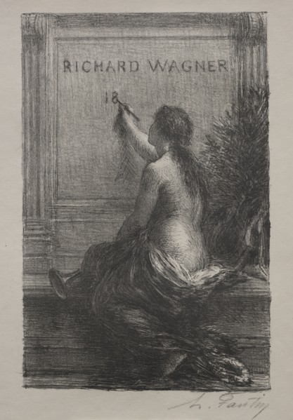 Immortality, 1886. Henri Fantin-Latour (French, 1836-1904). Lithograph; platemark: 22.9 x 14.8 cm