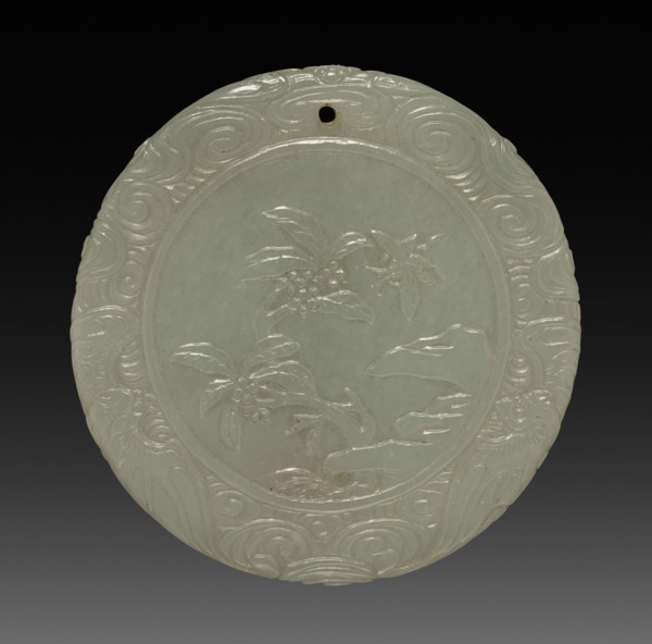 Circular Pendant, 1735-1795. China, Qing dynasty (1644-1911), Qianlong reign (1735-1795). Jade;