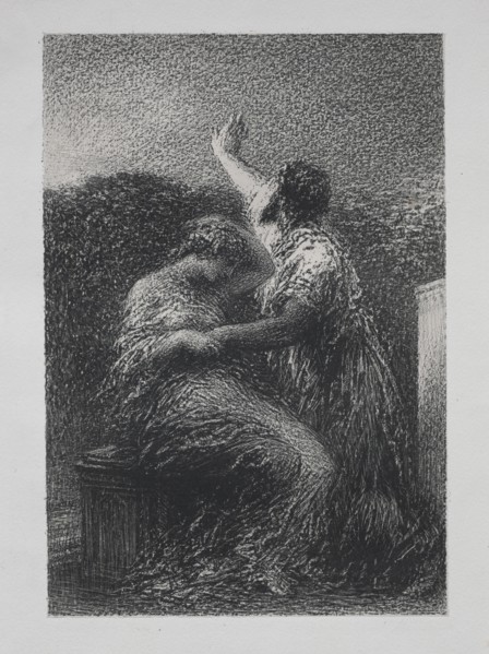 Le mage Baltajar et Fatime, 1891. Henri Fantin-Latour (French, 1836-1904). Lithograph