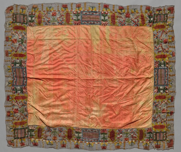 Cover with Border of Abstract Floral Motifs, 18th century. Italy ?, 18th century. Needle lace,