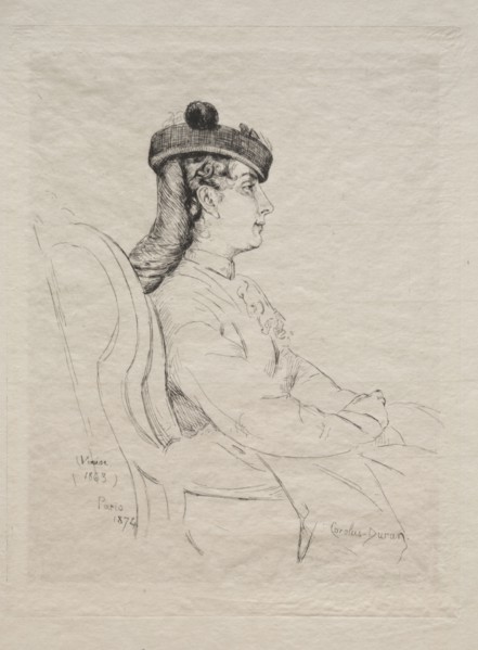 Souvenir de Voyage, 1874. Emile Auguste Carolus-Duran (French, c. 1837-1917). Etching