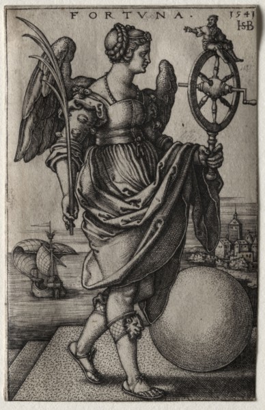 Fortune, 1541. Hans Sebald Beham (German, 1500-1550). Engraving