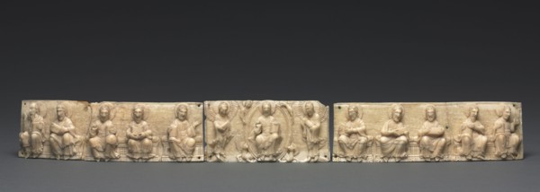 Plaque from a Portable Altar: Christ and the Apostles, 1050-1100. Germany, Lower Rhine Valley,