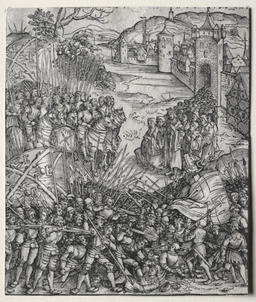 First Flemish Rebellion, 1512-1515. Wolf Traut (German, c. 1486-1520). Woodcut