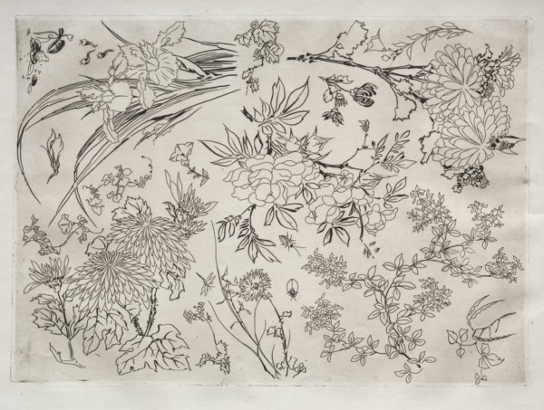 Dinner Service (Rousseau service): Flowers (no. 23), 1866. Félix Bracquemond (French, 1833-1914).