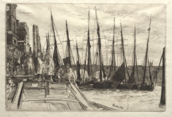 Billingsgate, 1859. James McNeill Whistler (American, 1834-1903). Etching