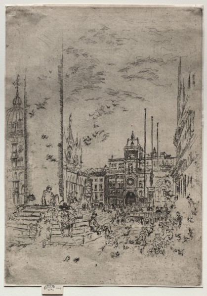 The Piazzetta, 1880. James McNeill Whistler (American, 1834-1903). Etching