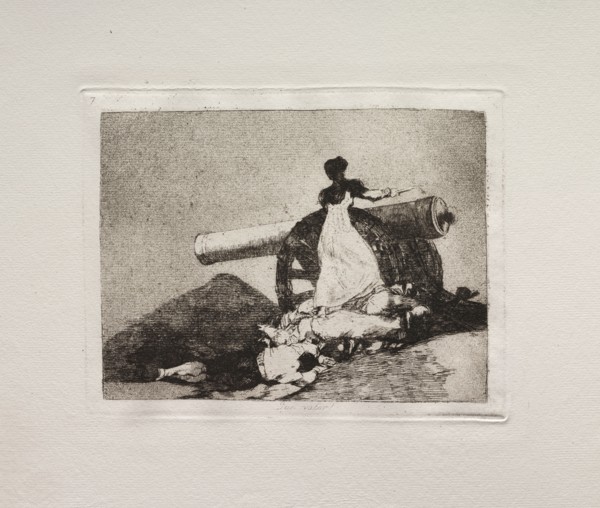 The Horrors of War:  What Courage!. Francisco de Goya (Spanish, 1746-1828). Etching and aquatint