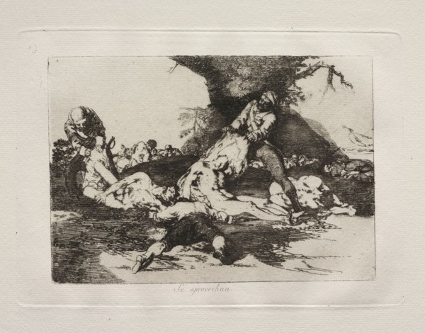 The Horrors of War:  They Make Use of Them. Francisco de Goya (Spanish, 1746-1828). Etching