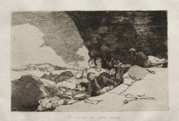 The Horrors of War:  The Same Elsewhere. Francisco de Goya (Spanish, 1746-1828). Etching