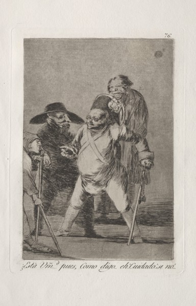 Caprichos:  You understand?...Well, as I say...eh!  Look out!  Otherwise.... Francisco de Goya