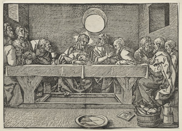 The Last Supper, 1523. Albrecht Dürer (German, 1471-1528). Woodcut