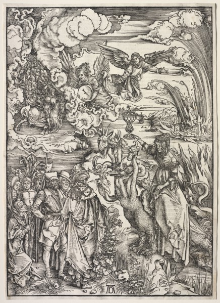 Revelation of St. John: The Woman of Babylon, 1511. Albrecht Dürer (German, 1471-1528). Woodcut
