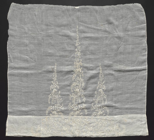 Embroidered Dress Front, c. 1850. Madeira, 19th century. Embroidery; average: 101.6 x 107.3 cm (40