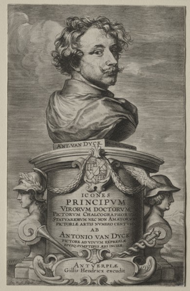 Self-Portrait. Anthony van Dyck (Flemish, 1599-1641). Etching and engraving
