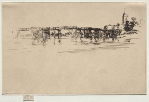 The Little Putney, No. 1. James McNeill Whistler (American, 1834-1903). Etching