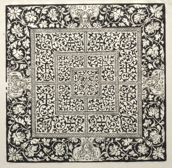 A gaming board. Peter Flötner (German, 1485-1546). Woodcut