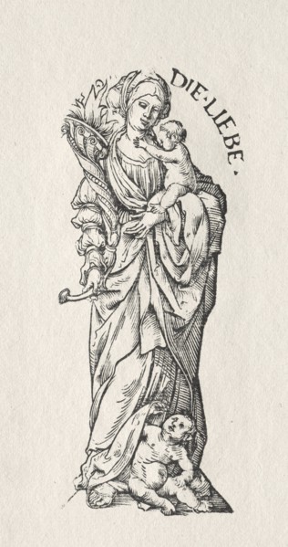 The Seven Virtues:  Love. Hans Burgkmair (German, 1473-1531). Woodcut
