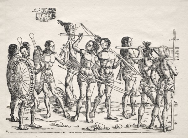 The King of Cochin, 1508. Hans Burgkmair (German, 1473-1531). Woodcut
