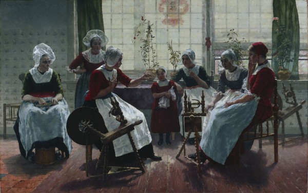 The Ghost Story, 1887. Walter McEwen (American, 1860-1943). Oil on canvas; unframed: 121 x 191.5 cm