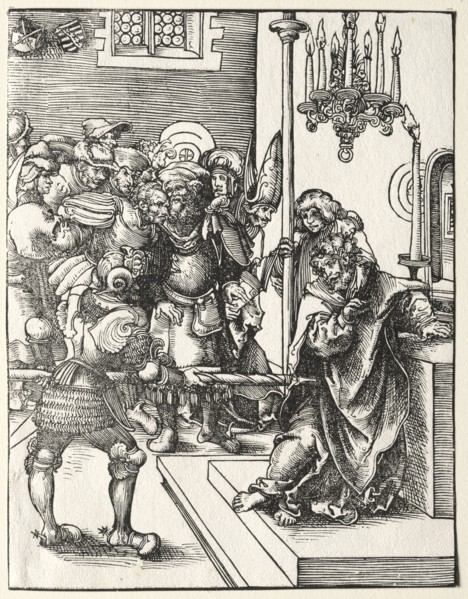 Martyrdom of St. Thomas. Lucas Cranach (German, 1472-1553). Woodcut
