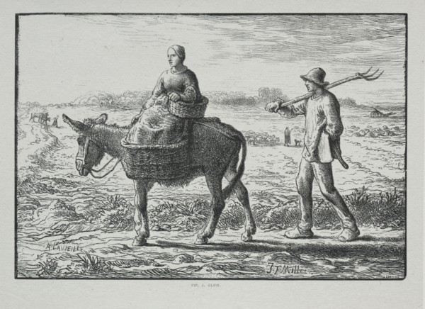 Four Hours of the Day, 1860. Adrien Lavieille (French, 1818-1862). Wood engraving