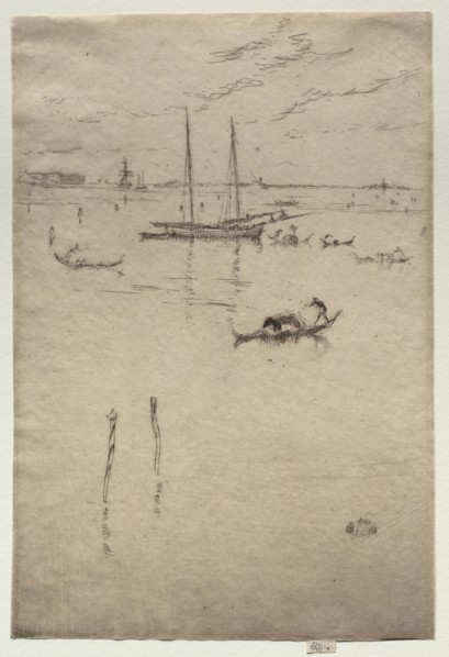 Little Lagoon. James McNeill Whistler (American, 1834-1903). Etching