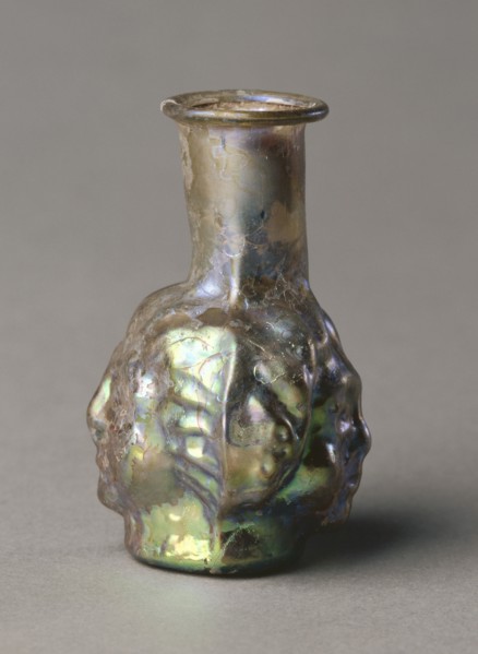 Vase, 1-300. Italy, Roman, 2nd-3rd Century. Glass; diameter: 4.6 cm (1 13/16 in.); overall: 6.4 cm
