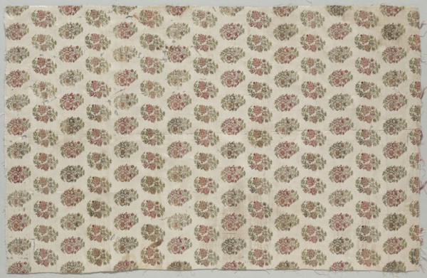 Brocade, 1700s. Iran, 18th century. Silk; overall: 78.5 x 50.8 cm (30 7/8 x 20 in.).
