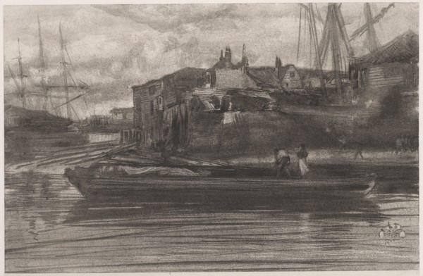 Limehouse, 1878. James McNeill Whistler (American, 1834-1903). Lithograph