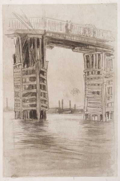 The Tall Bridge. James McNeill Whistler (American, 1834-1903). Lithograph