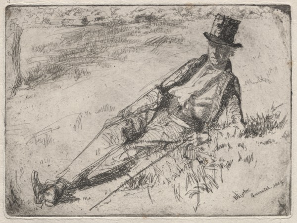 Greenwich Pensioner, 1859. James McNeill Whistler (American, 1834-1903). Etching