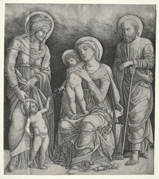 Holy Family with St. Elizabeth and the Infant St. John the Baptist, c. 1500. Giovanni Antonio da