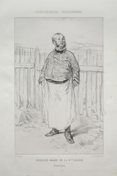 Sergent - Major de la Nième Légion. Paul Gavarni (French, 1804-1866). Lithograph