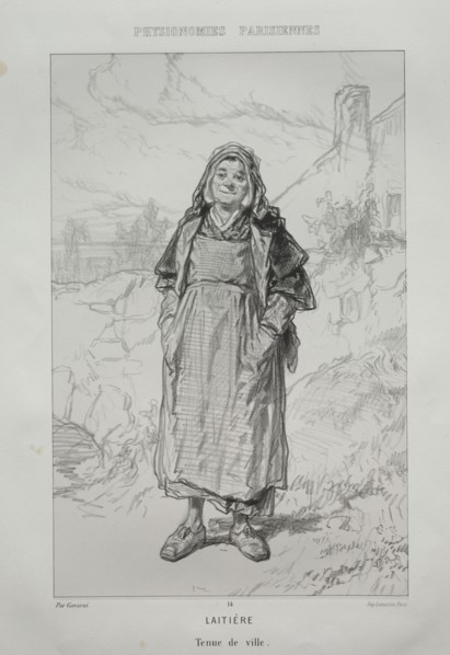 Laitière. Paul Gavarni (French, 1804-1866). Lithograph