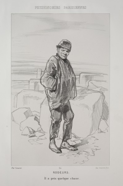 Rodeurs. Paul Gavarni (French, 1804-1866). Lithograph