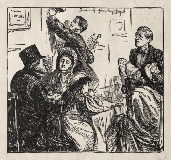 Refreshment - At the Great Exhibition, 1862. George Louis Palmella Busson Du Maurier (British,