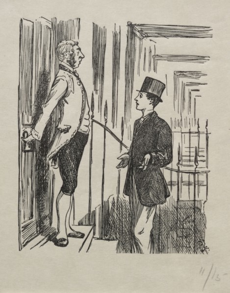 Coelebs in Search of a Mulready Envelope, 1865. George Louis Palmella Busson Du Maurier (British,