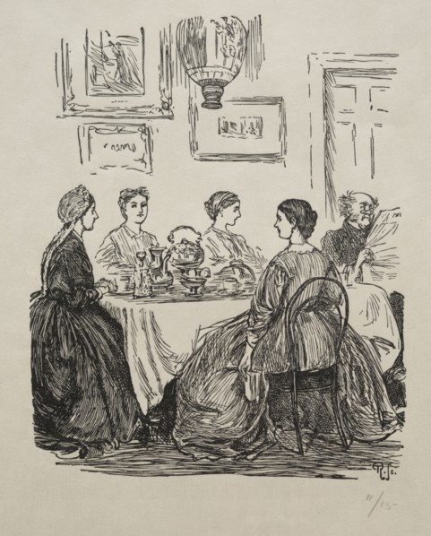 The Annual Question - Where Shall We Go?, 1865. George Louis Palmella Busson Du Maurier (British,