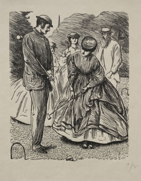 How Not to Play the Game, 1865. George Louis Palmella Busson Du Maurier (British, 1834-1896). Wood