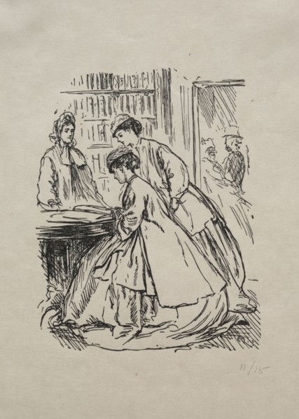 Much Ado about Nothing, 1866. George Louis Palmella Busson Du Maurier (British, 1834-1896). Wood