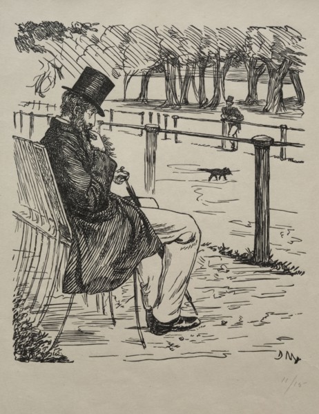 The Last of the Barons, 1855. George Louis Palmella Busson Du Maurier (British, 1834-1896). Wood