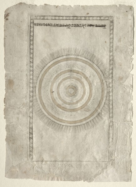 The Empyrean Sphere (from the Tarocchi, series A:  Firmaments of the Universe, #50), before 1467.