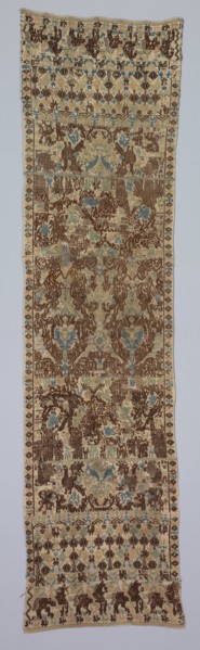 Saddle Cloth, 1700s. Italy, Abruzzi, 17th-18th century. Embroidery; silk on linen; overall: 288.3 x